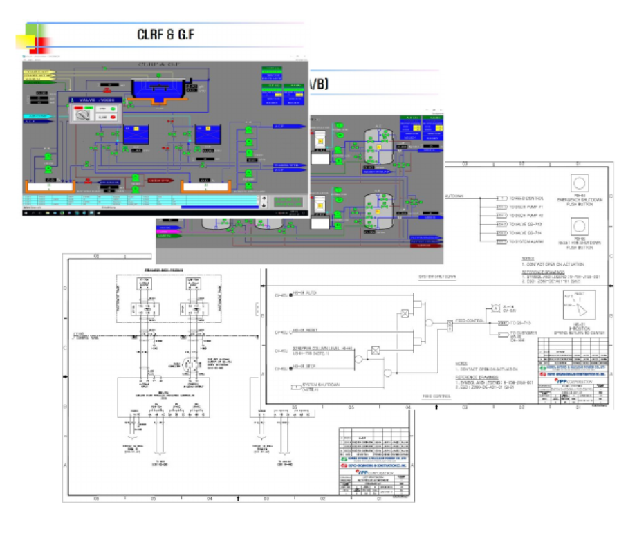 발전소 제어분야 설계 이미지